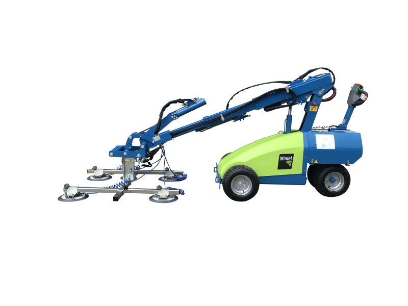 Winlet 400-TL-DHB-HS fritlagt Gk Techniques Robot de pose verre vitreine Chariot de pose 3